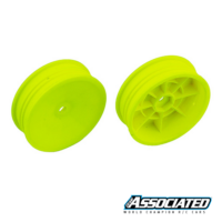 Wheels Front 2wd Slim 2.2" 12mm hex Yellow (91758)