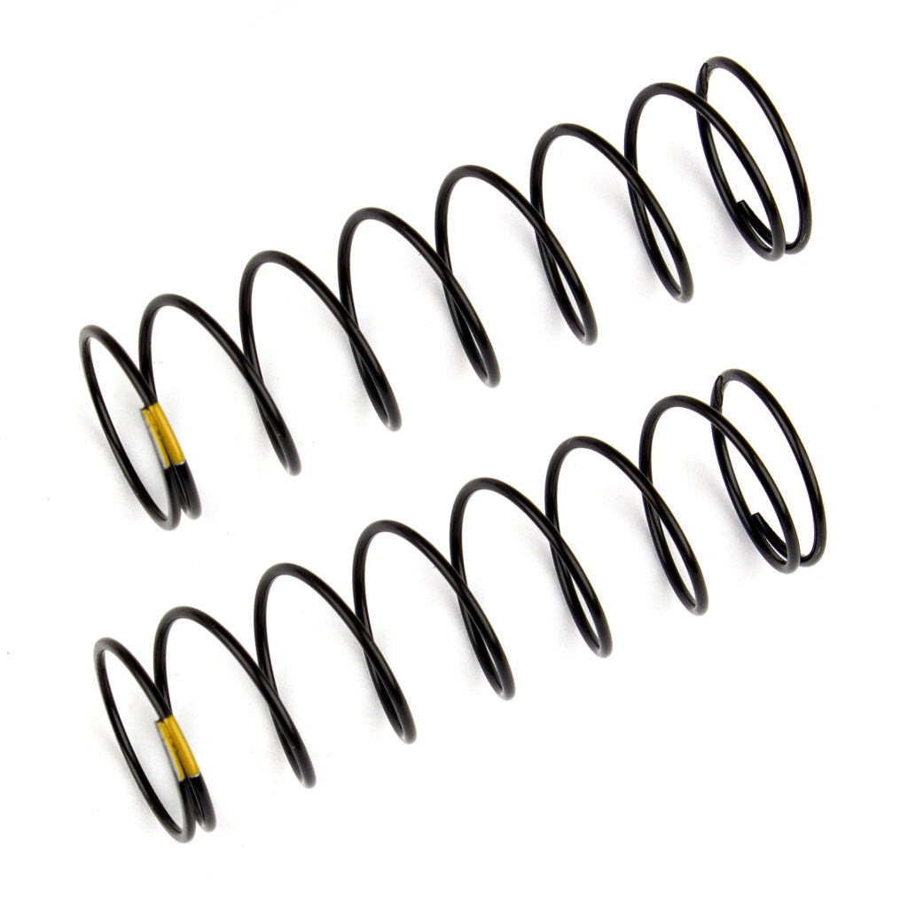 Team Associated Rear Shock Springs, yellow, 2.30 lb in, L61mm
