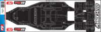 Team Associated RC10B6.2 FT Chassis Protective Sheet, printed