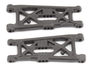Team Associated RC10B6.3 FT Front Suspension Arms, flat, carbon fiber