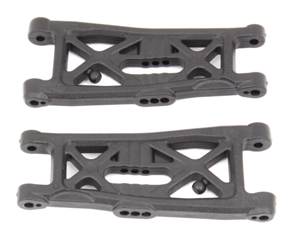 Team Associated RC10B6.3 FT Front Suspension Arms, gull wing, carbon fiber