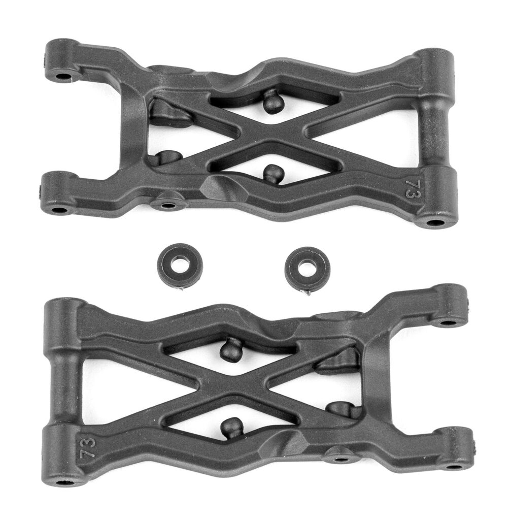 Team Associated RC10B6.3 FT Rear Suspension Arms 73mm, carbon fiber