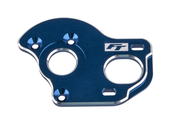Team Associated RC10B6.3 FT Laydown/Layback Motor Plate 3.5mm, Blue