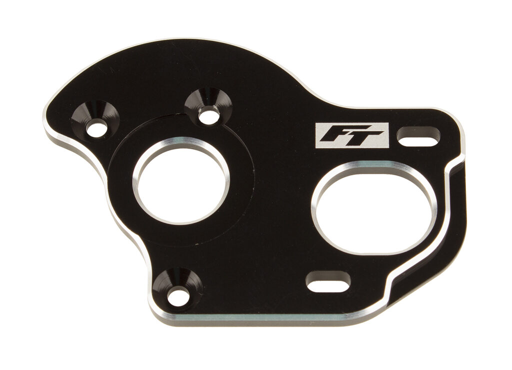 Team Associated RC10B6.3 FT Laydown/Layback Motor Plate 3.5mm, Black