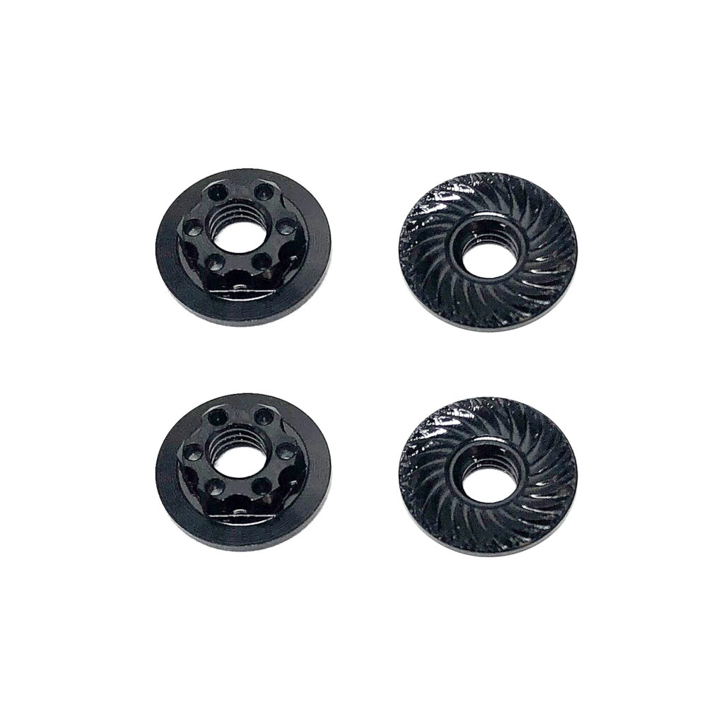 Wheel Nuts M4 FT Low Profile Black (92254) Team Associated