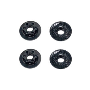 Wheel Nuts M4 FT Low Profile Black (92254) Team Associated