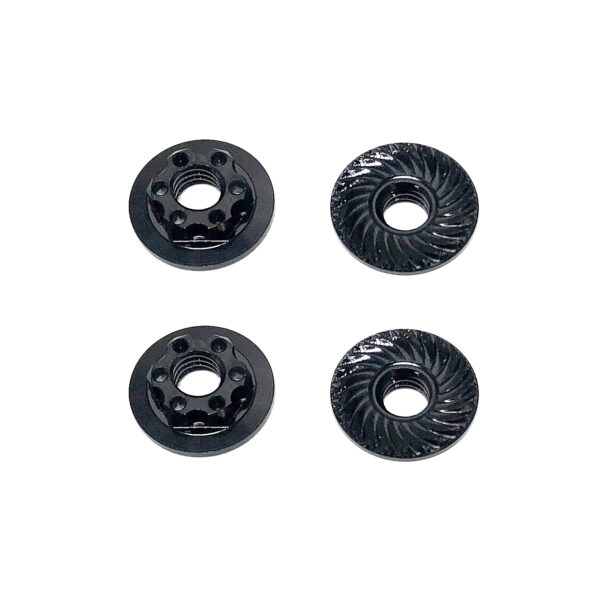 Wheel Nuts M4 FT Low Profile Black (92254) Team Associated