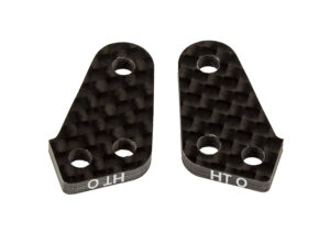 Steering Block Arms +0 RC10B74 FT HT Carbon (92305)