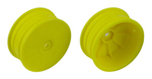 Team Associated Wheels Front 4wd 2.2" 12mm +1.5mm Yellow (92363)