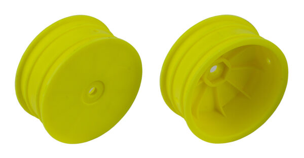 Team Associated Wheels Front 4wd 2.2" 12mm +1.5mm Yellow (92363)