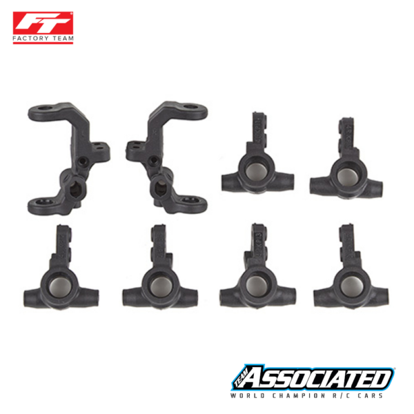 Caster and Steering Blocks RC10B7 FT Carbon (92415)