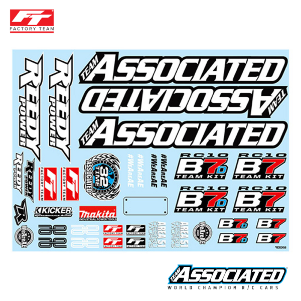 RC10B7 Decal Sheet (92465) Team Associated