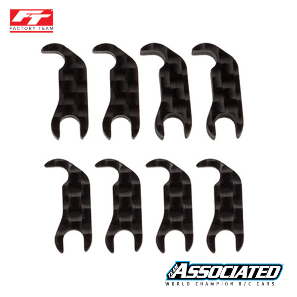 Steering Block Mount Shim Set, carbon fiber RC10B7 FT (92495)