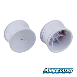Team Associated Wheels Rear 1/10 2.2" 12mm hex White (9695)
