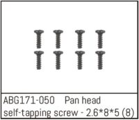 Absima Pan Head Self-tapping Screw M2.6*8*5 (8)