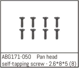 Absima Pan Head Self-tapping Screw M2.6*8*5 (8)