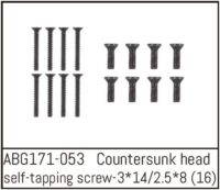 Absima Countersunk Screw M3*14 (8) / M2.5*8 (8)