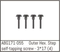 Absima Outer Hex. Step Self-Tapping Screw M3*17 (4)
