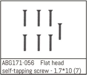 Absima Countersunk Screw M1.7*10 (7)