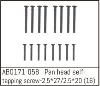 Absima Pan Head Screw M2.5*27 (8) / M2.5*20 (8)