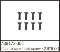 Absima Flat Head Screw M2.3*6 (8)