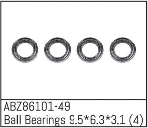 Absima 6.3x9.5x3.1 Ball Bearings - Mini AMT (4)