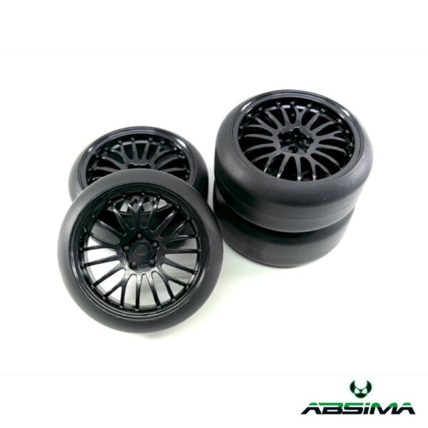 Absima 1:10 Drift Wheel Set "The Pimp" black (4)