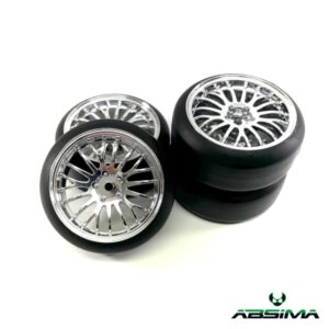 Absima 1:10 Drift Wheel Set "The Pimp" chrome (4)