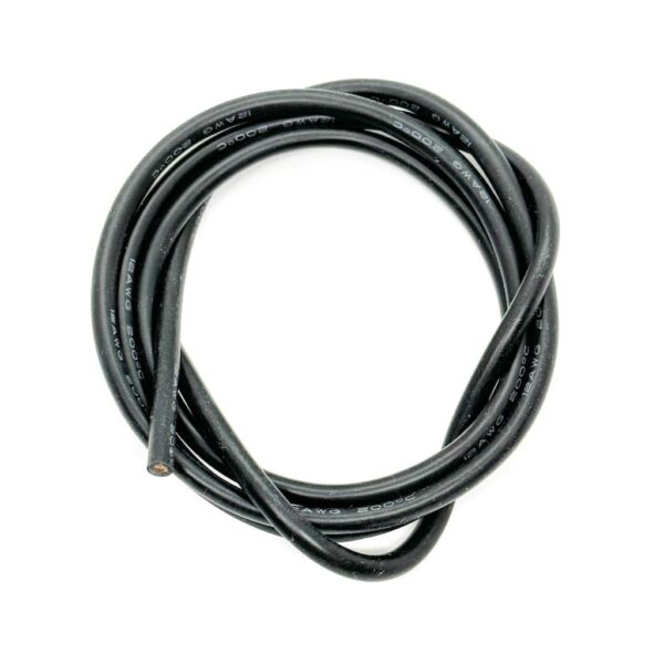 Silicon Wire 12AWG Black (1m) Team Zombie
