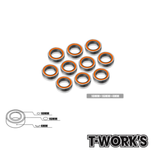 Kuullaager 10x16x4mm (10) (BB-10164) T-Work's