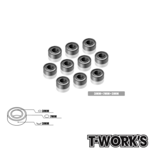 Kuullaager 3x7x3mm (10) (BB-373) T-Work's