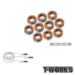 Ball Bearing 8x14x4mm (10) (BB-8144) T-Work's