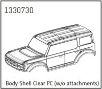 Absima Body Shell transparent (w/o attachments) - BronX