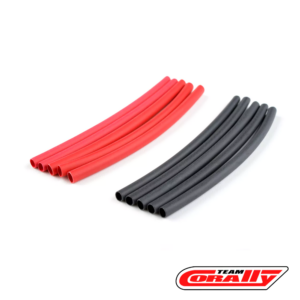 Team Corally Shrink Tubing 3.2mm (Red+Black) (10)