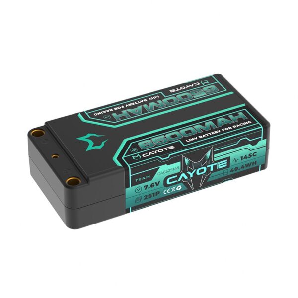 Cayote 6500mAh 145C 2S LiPo Battery (5mm/232g)