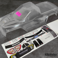 ROCK1 1/10 clear body for 313mm (12,3") Rock Crawler, Pre-Cut (CR-RK1)