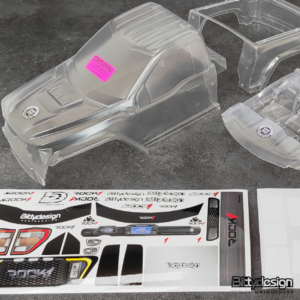 ROCK1 clear body set for Vanquish VS4-10 Phoenix/Fordyce 1/10 Rock Crawler, Pre-Cut (BDCR-RK1-VS4)