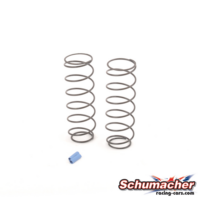 Shock Spring HR Long 2.4 lb/in Blue (2) (CR810)