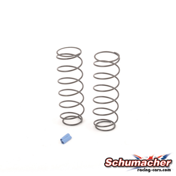 Shock Spring HR Long 2.4 lb/in Blue (2) (CR810)