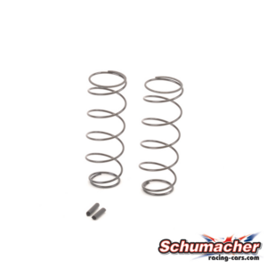 Shock Spring HR Long 2.6 lb/in Black (2) (CR811)