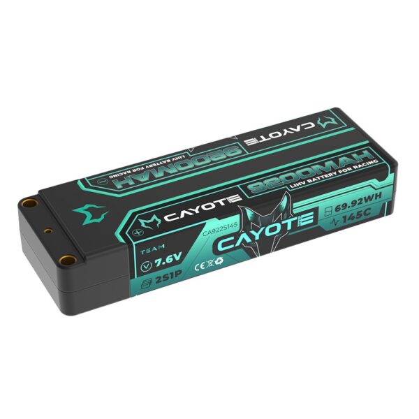 Cayote Racing 9200mAh 7.6V 2S 145C HV LiPo (5mm, 319g)