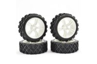 Fastrax 1/10th Rally Block Tire on Touring 5-Spoke Wheel - (4)