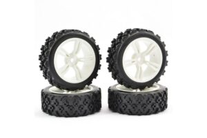 Fastrax 1/10th Rally Block Tire on Touring 5-Spoke Wheel - (4)