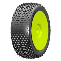 GRP 1:8 BU - ATOMIC - ExtraSoft - New Closed Cell Insert - Mounted on New Closed Yellow Wheel - (2)