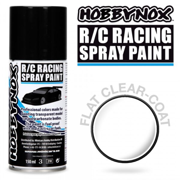 Hobbynox White R/C Racing Spray Paint 150 ml