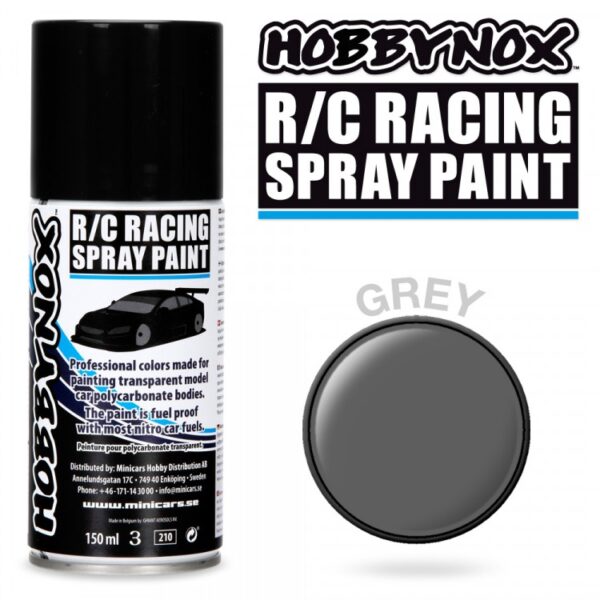Hobbynox Gray R/C Racing Spray Color 150 ml
