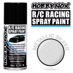 Hobbynox Metallic Silver R/C Racing Spray Color 150 ml