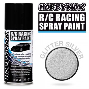 Hobbynox Glitter Silver R/C Racing Spray Color 150 ml