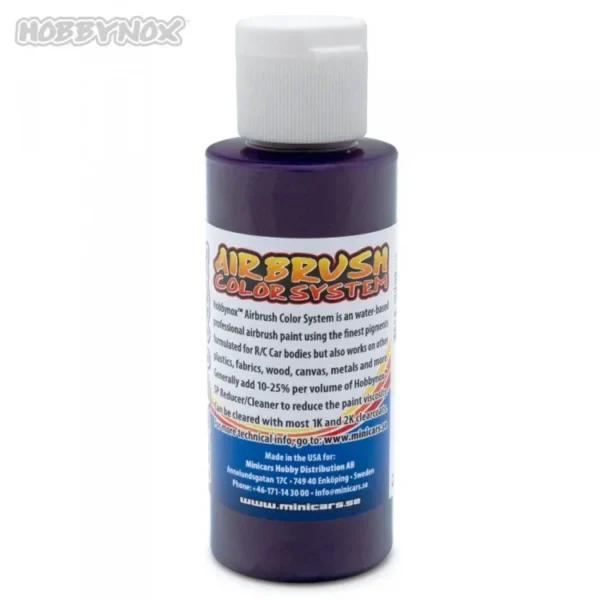 Hobbynox Airbrush Color Transparent Purple 60ml (HN23040)