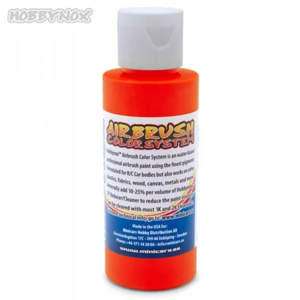 Hobbynox Airbrush Color Neon Orange 60ml (HN25020)
